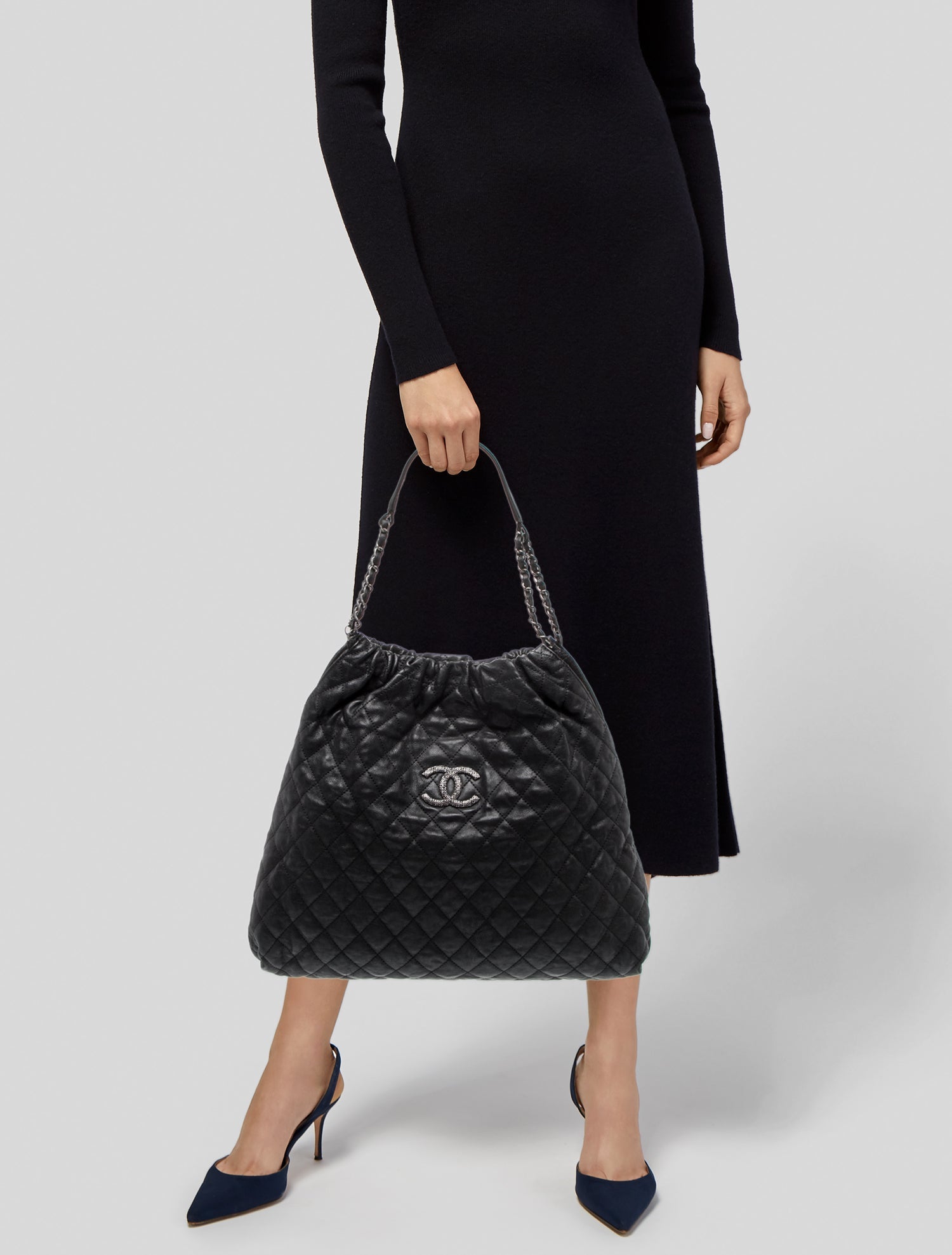 Chanel Large Elastic CC Tote